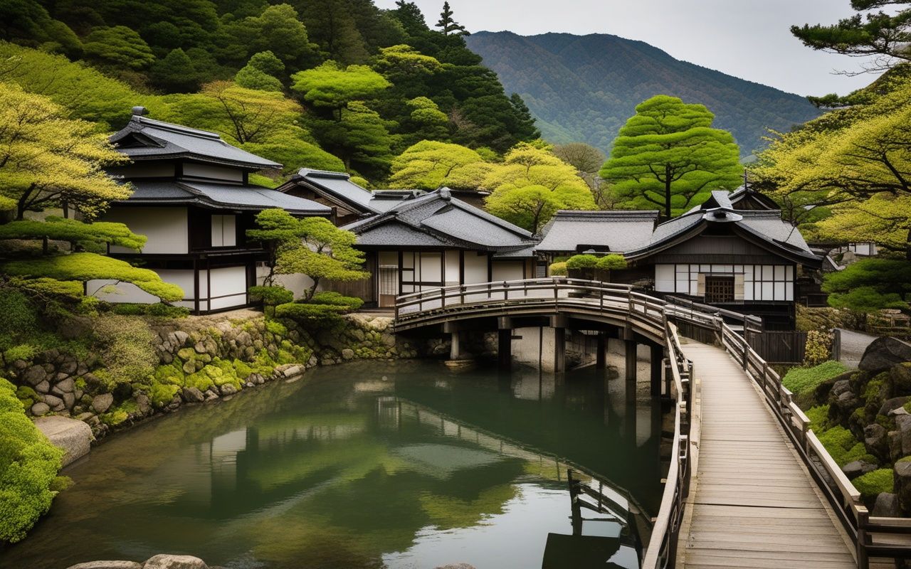 Spring water and soba lunch in Hadano