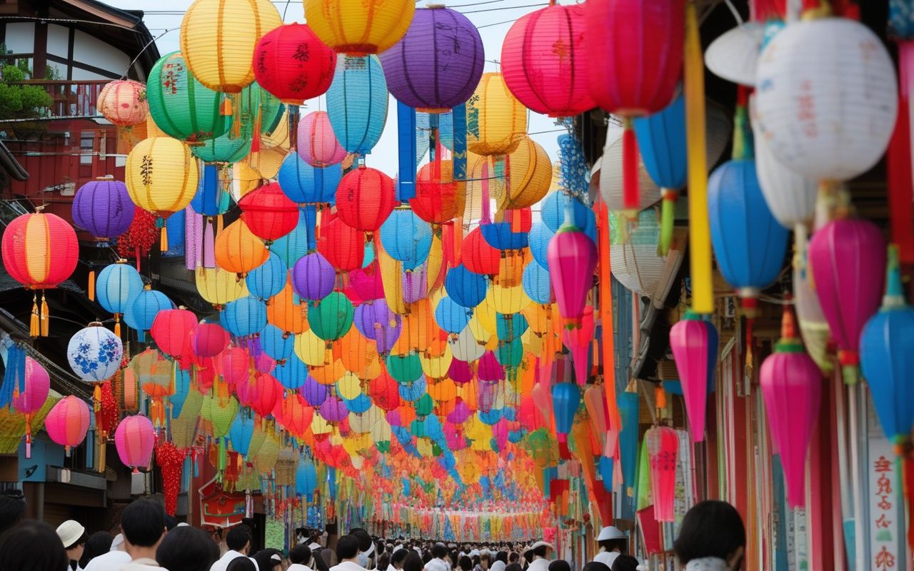 Hiratsuka Tanabata festival kazari decorations