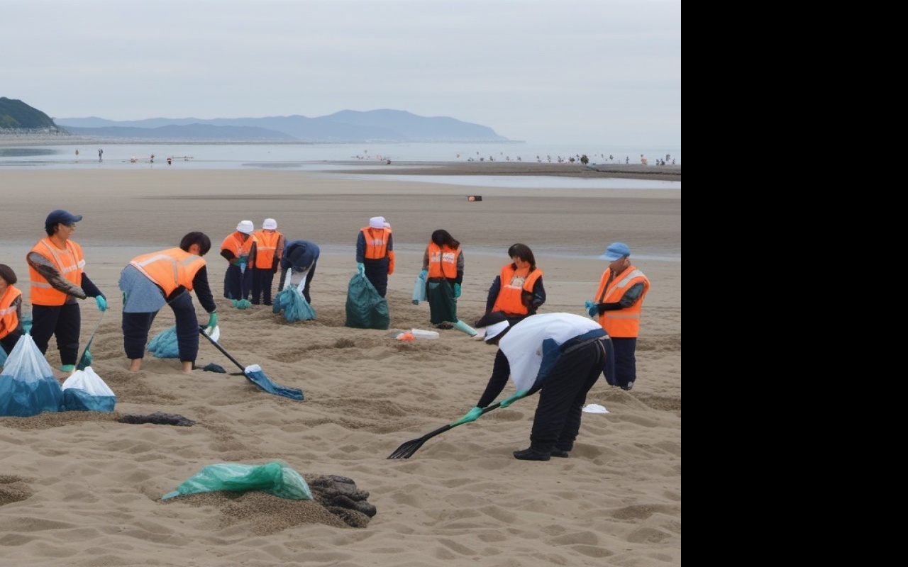 shonan-beach-cleanup-volunteer sub