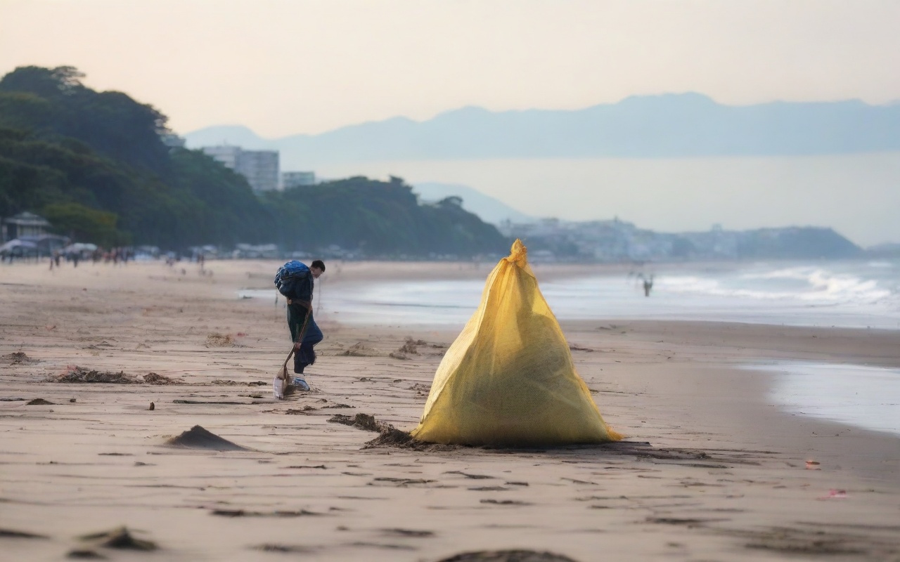 shonan beach cleanup volunteer sub 4
