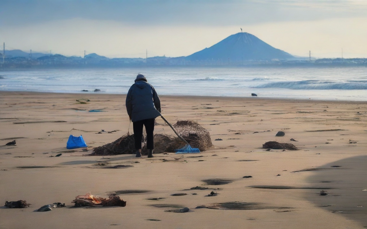 shonan beach cleanup volunteer sub 5