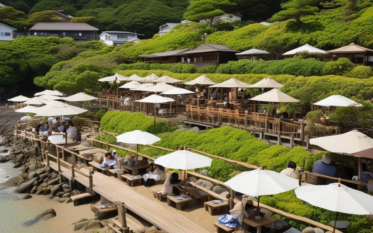 zushi hidden beach cafes sub 4