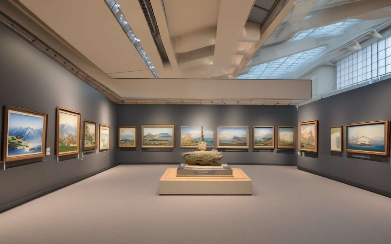 Kanagawa museum exterior featuring modern and old-style show spaces
