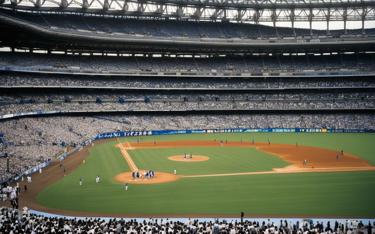 Yokohama BayStars game — stadium food and beer vendors